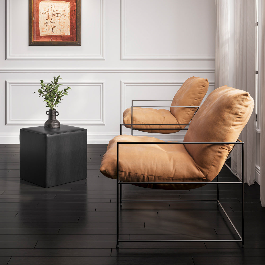 Brook Tobacco Brown Accent Armchair